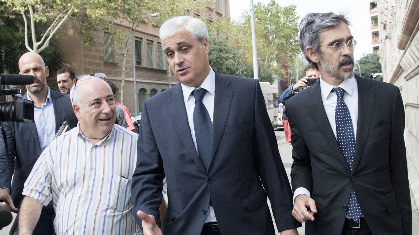 El exconseller de Justicia Germà Gordó a salida de la Audiencia de Barcelona tras su comparecencia por el 'caso del 3%'. (EFE)