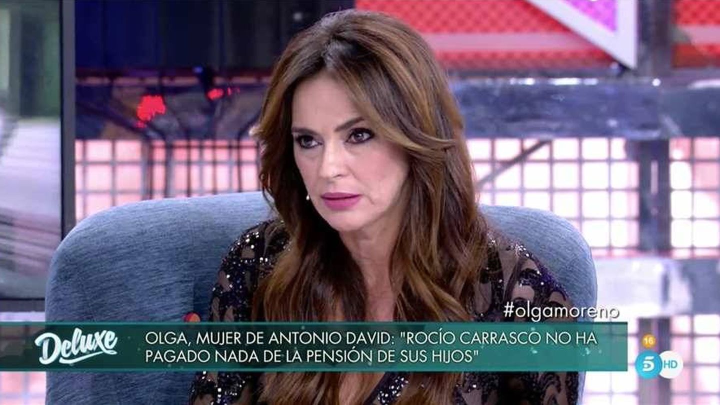 Olga Moreno en 'Sábado deluxe'. (Mediaset España)