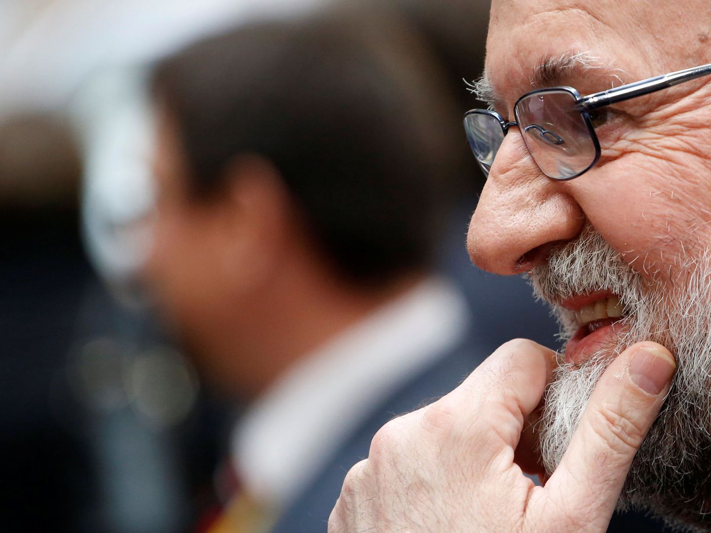 Mariano Rajoy, a la salida de la cumbre de la UE en Bruselas, el 20 de octubre de 2017. (Reuters)
