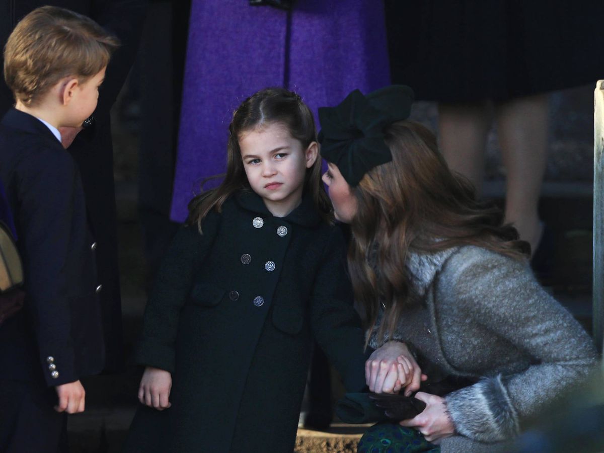 Foto: George, Charlotte y Kate Middleton. (Getty)