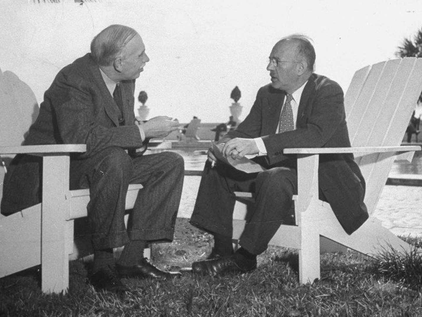 John Maynard Keynes y Harry Dexter White.