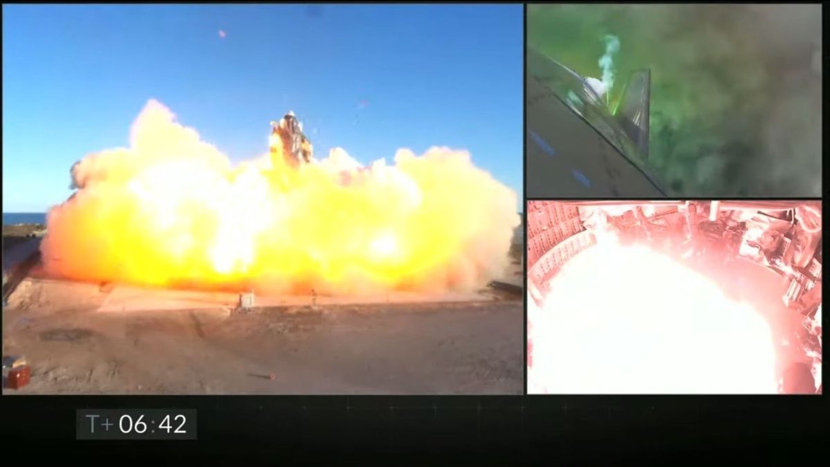 La nave de SpaceX que pretende llevar humanos a Marte explota en un aterrizaje de prueba