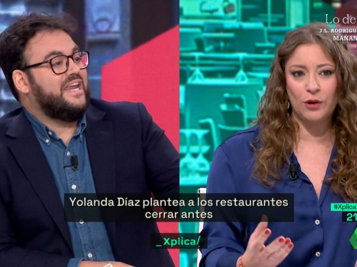 Foto: Monrosi y Ester López discuten en 'La Sexta Xplica'. (Atresmedia)