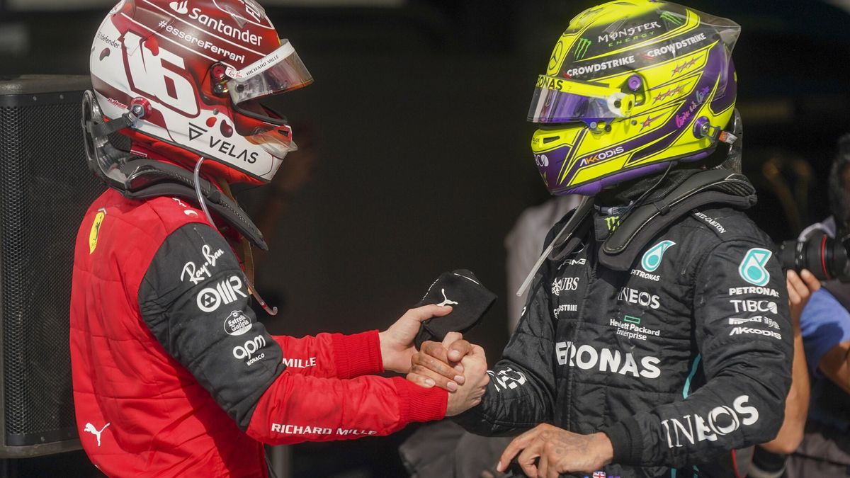 Lewis Hamilton y Charles Leclerc, el disparatado intercambio de parejas del paddock