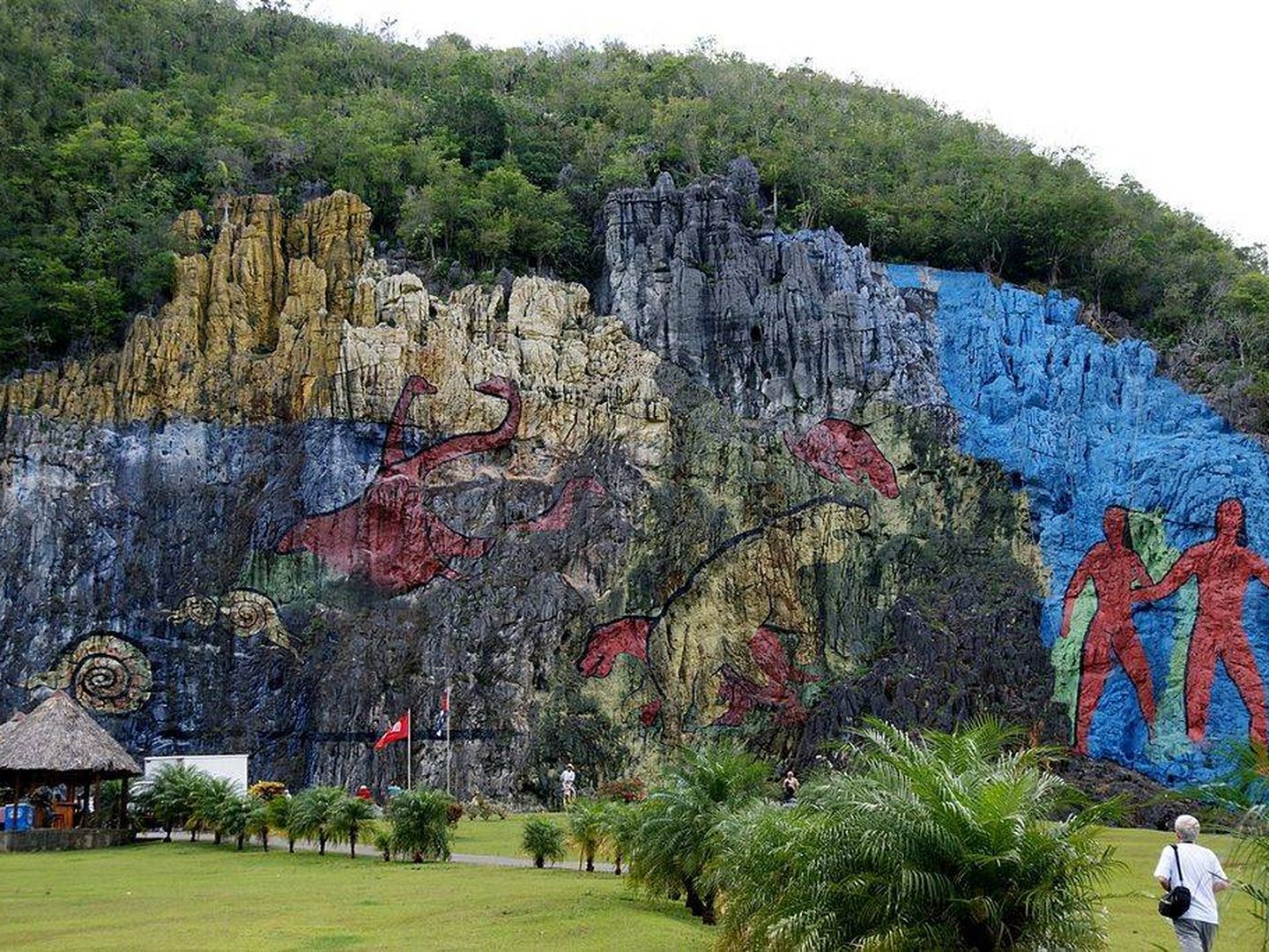 Mural de la Prehistoria, en el Valle de Viñales de Cuba (CC)
