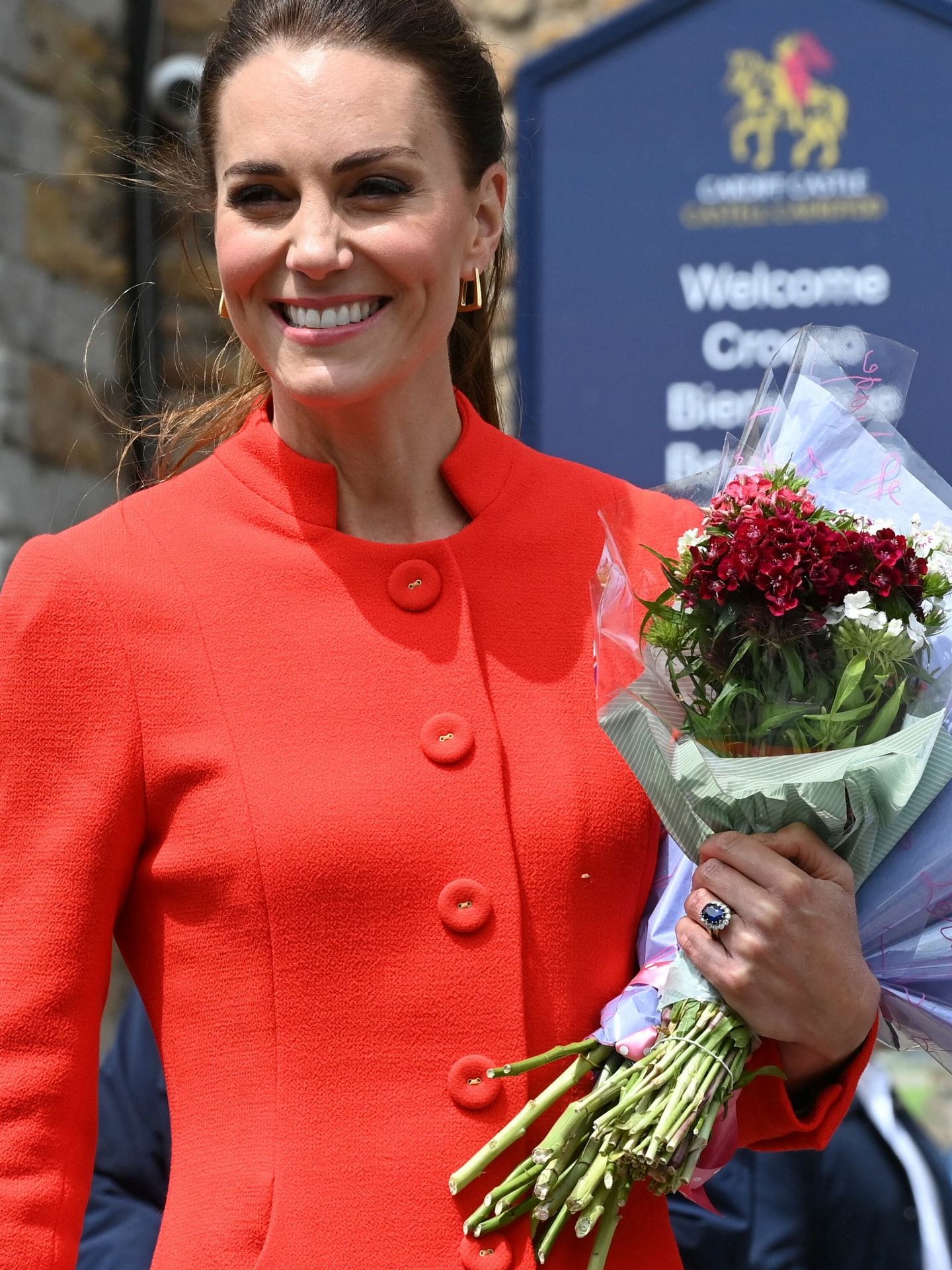 Kate Middleton, en Gales. (Reuters/Pool/Ashley Crowden)