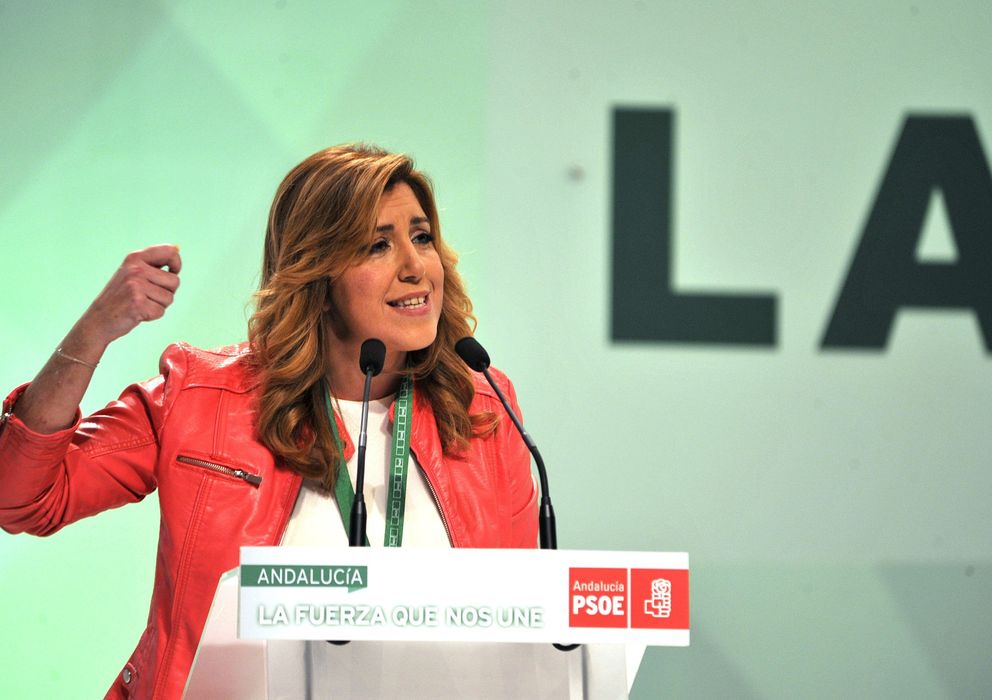 Foto: Susana Díaz, durante su intervención en el Congreso del PSOE-A