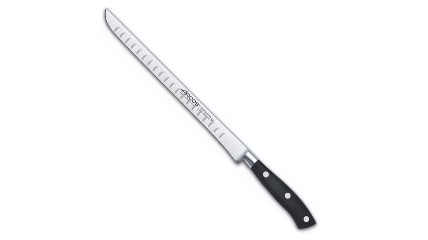 Compra ARCOS Niza Cuchillo Jamonero Flexible de 230 mm para Cortar Piezas  de Jamón, Cuchillo de Cocina Profesional para Jamón, óptimo para Lonchear,  Color Negro en