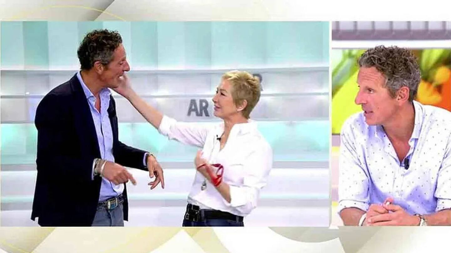 Ana Rosa y Joaquín Prat, en Telecinco. (Mediaset)