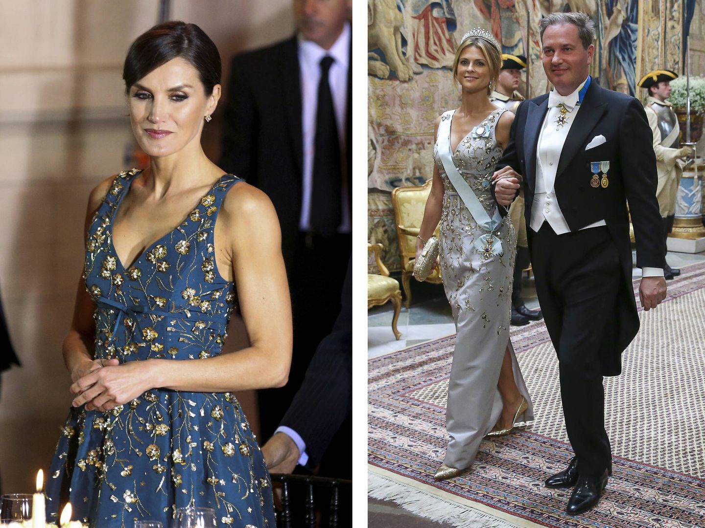 La reina Letizia en Argentina y Magdalena de Suecia. (Reuters / Cordon Press)