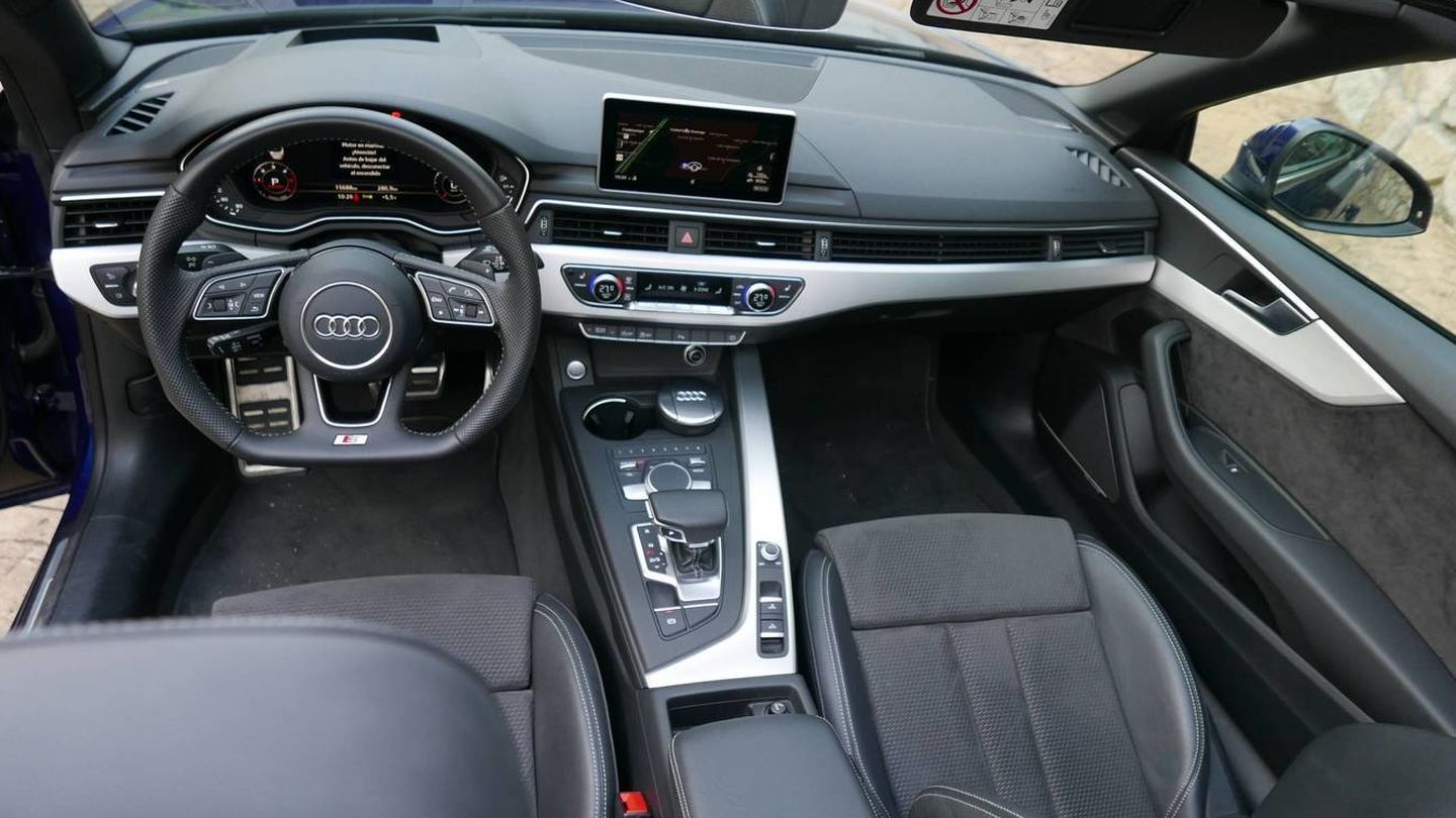 El acabado interior del Audi A5 Cabrio.