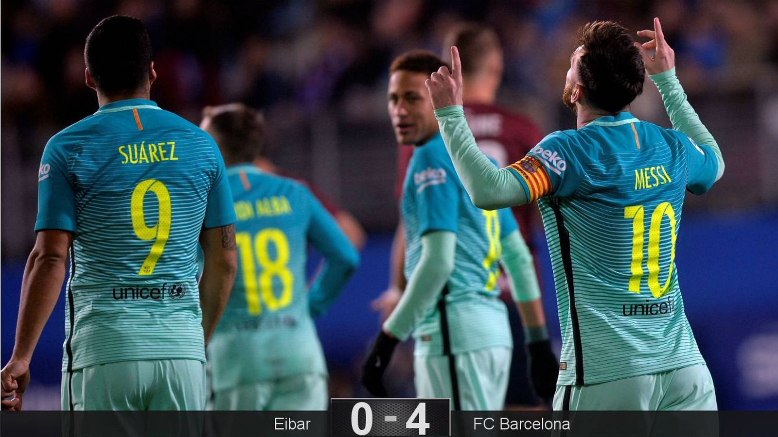 Foto: Messi fue el autor del segundo gol azulgrana contra el Eibar. (Vincent West/Reuters)