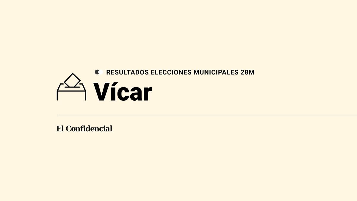Ganador en directo y resultados en Vícar en las elecciones municipales del 28M de 2023