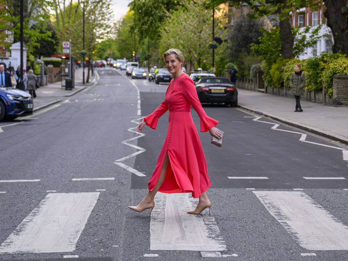 Foto: Sophie de Edimburgo, en el paso de peatones de Abbey Road. (Gtres)