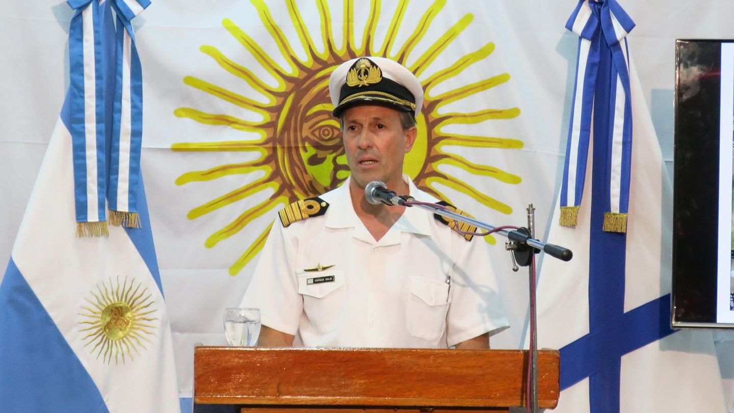 El portavoz de la Armada Argentina, Enrique Balbi. (EFE)