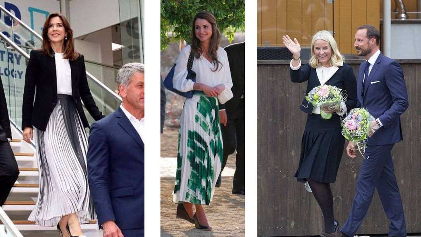 Sin excepciones: todas llevan la falda plisada en sus looks (Pinterest)