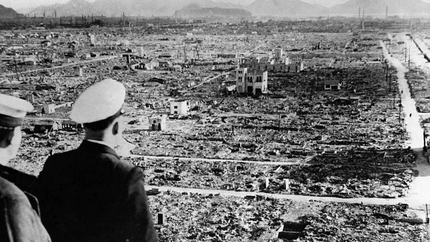 La destrucción de la ciudad tras la bomba.