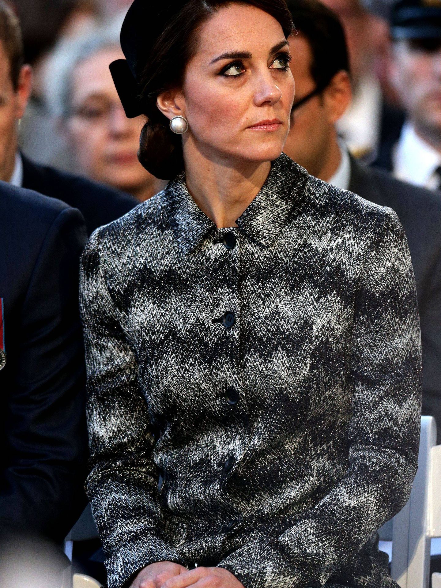 Kate Middleton en el centenario de la batalla de Somme en Francia en 2016. (Getty)