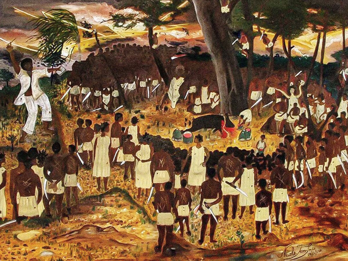 Foto: 'Bwa Kayiman Haiti 1791', obra de Nicole Jean-Louis.  