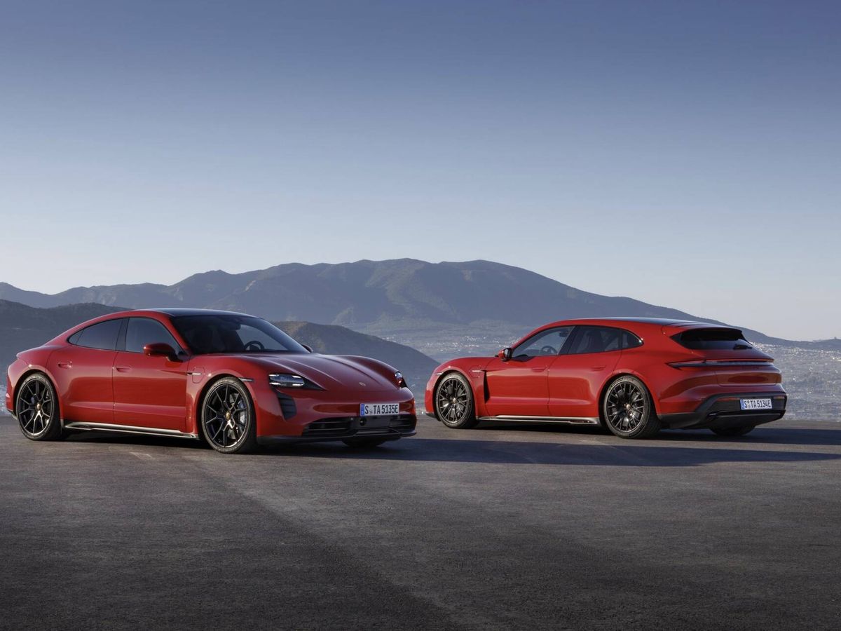 Foto: El Taycan GTS está disponible en dos variantes, incluida la inédita Sport Turismo. (Porsche)
