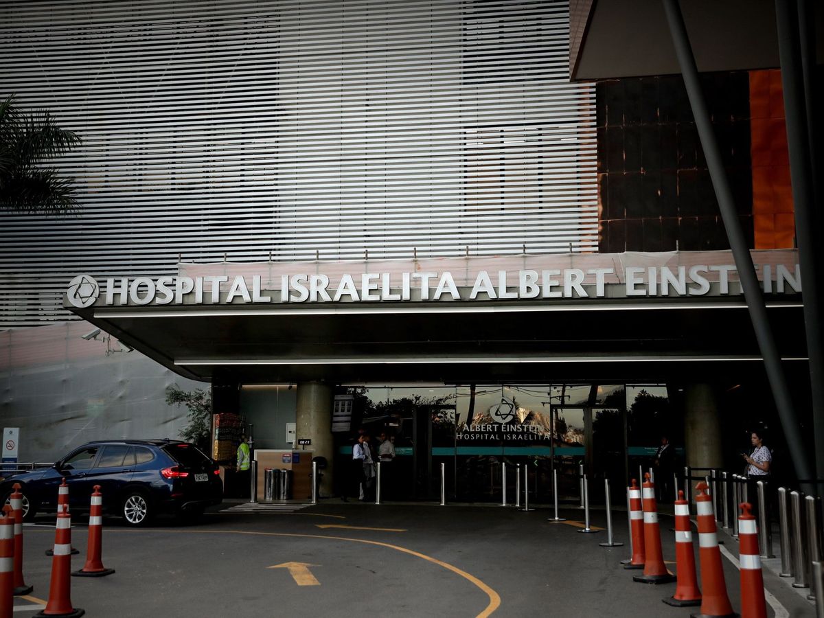 Foto: Vista de la entrada del hospital Israelita Albert Einstein en Sao Paulo (Brasil) (EFE)