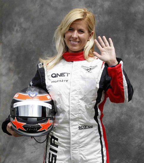Foto: María de Villota, durante su etapa cono piloto de Fórmula 1