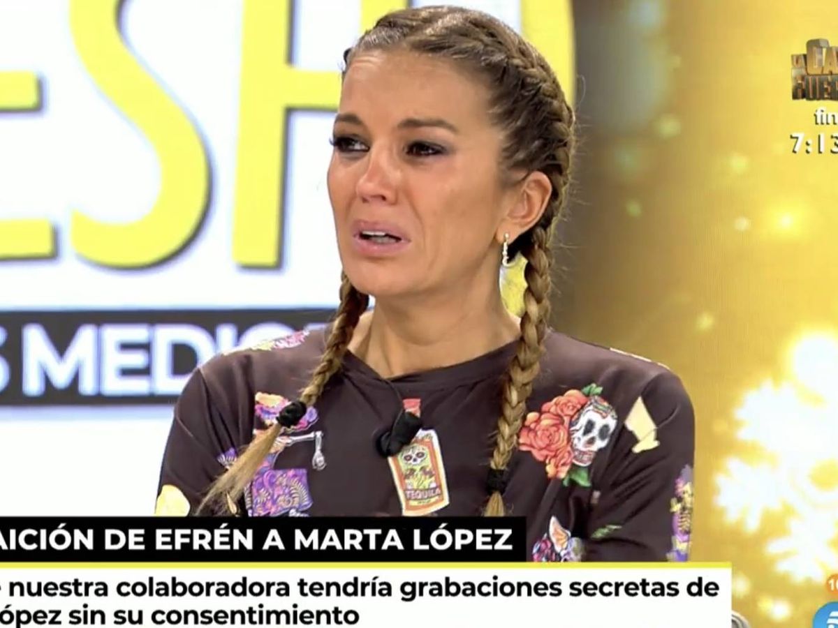 Foto: Marta López en 'Ya es mediodía'. (Mediaset España)