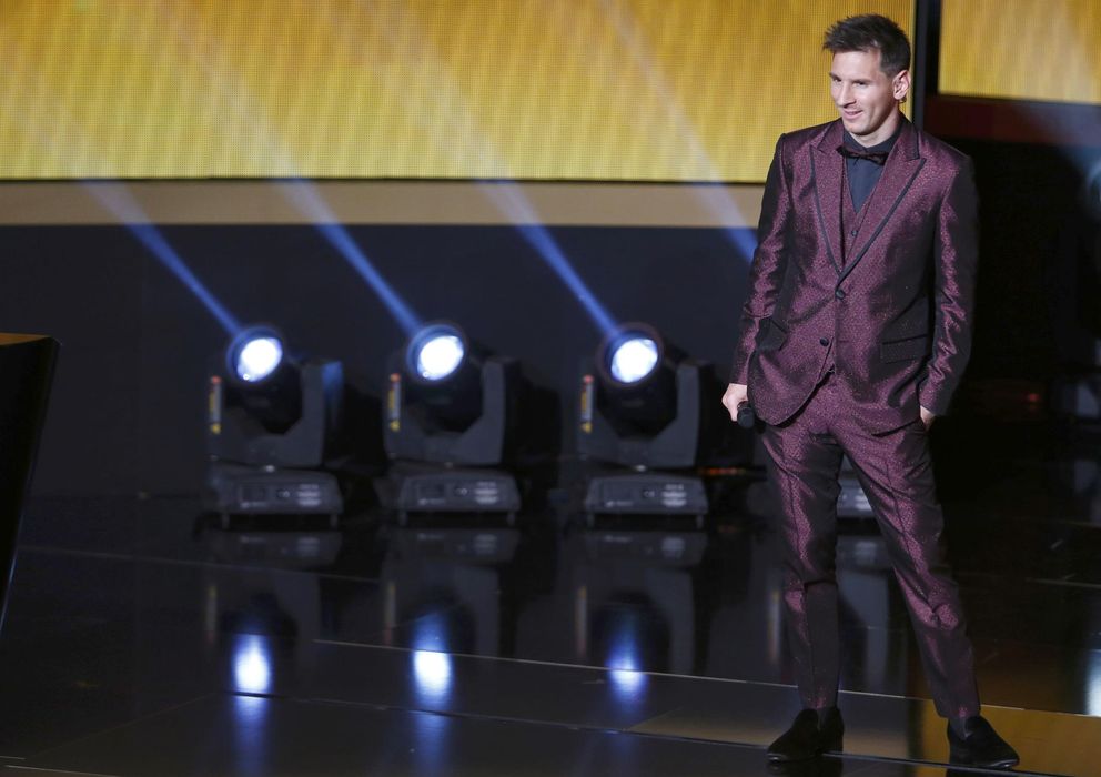 Foto: Leo Messi durante la gala del Balón de Oro (Reuters).