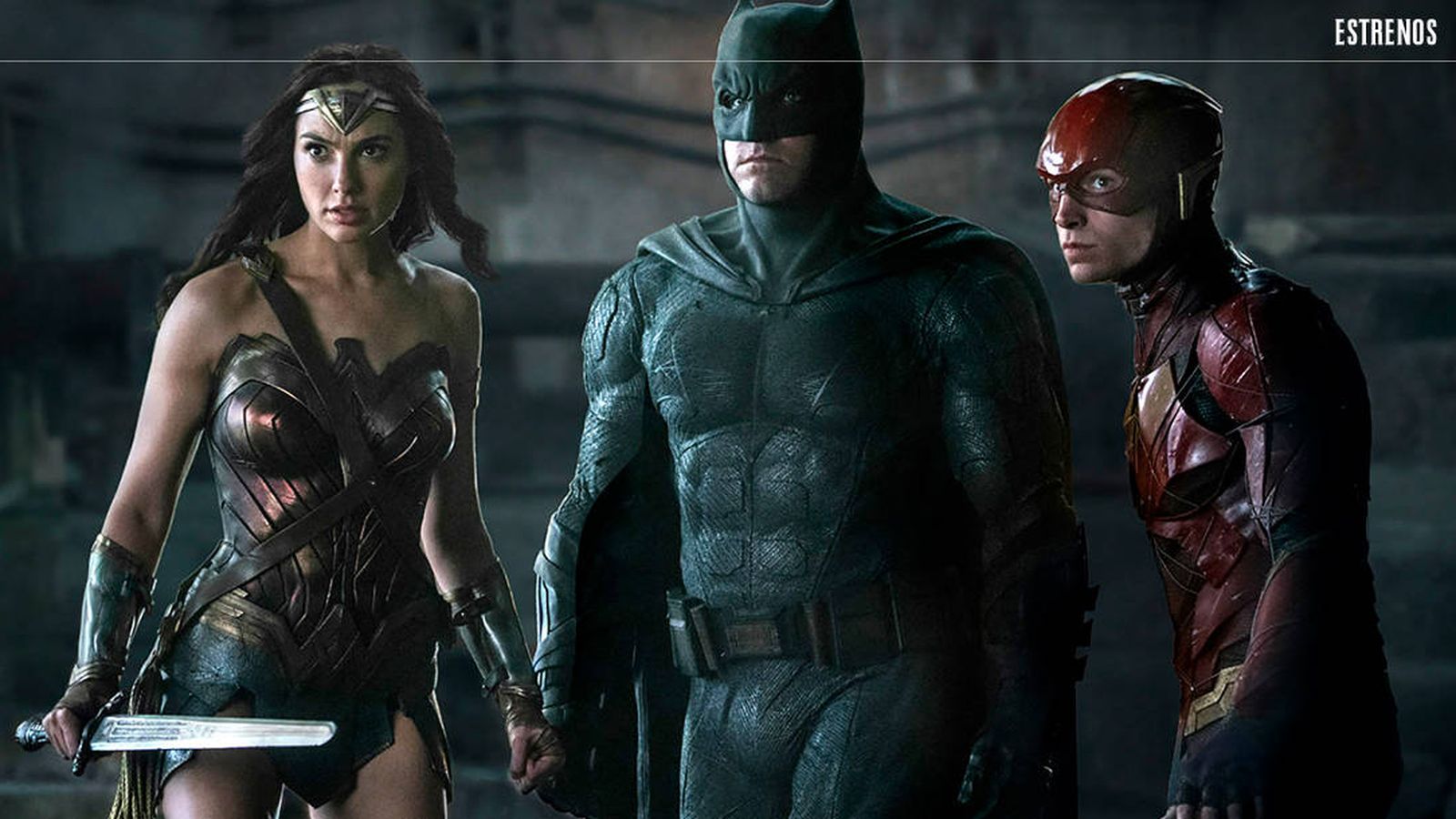 Foto: Wonder Woman, Batman y Flash, en una imagen de 'La liga de la justicia'. (Warner)