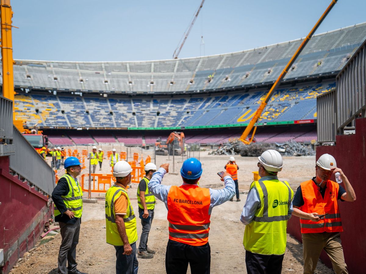 Foto: El Camp Nou en obras. (EFE/Sara Gordon)