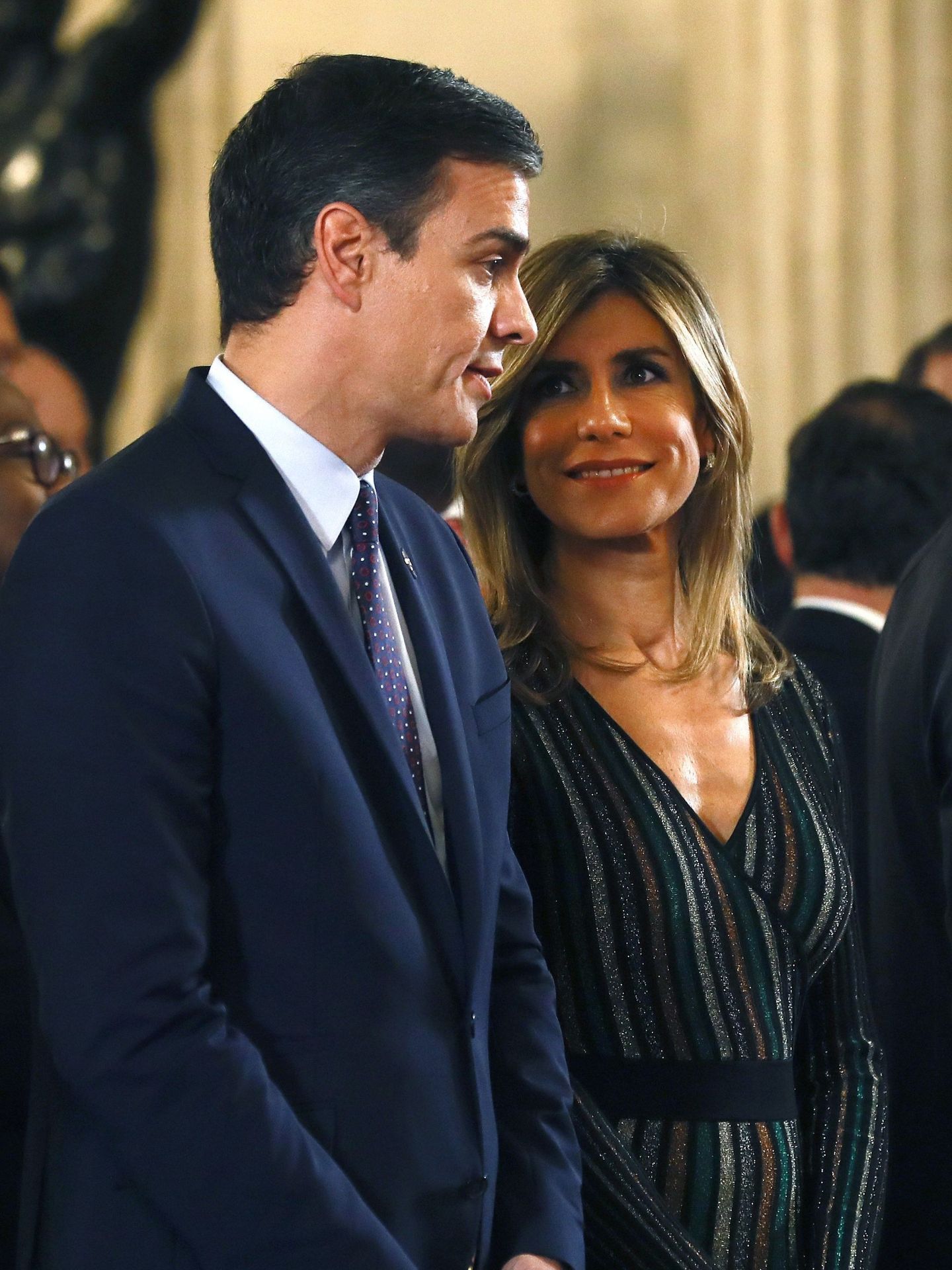 Pedro Sánchez y su mujer, Begoña Gómez. (EFE)
