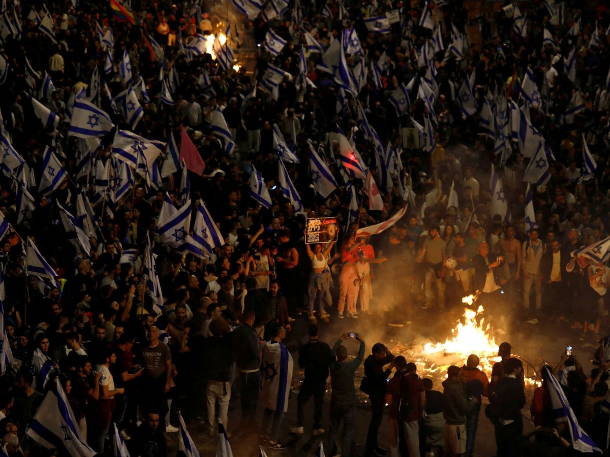 Foto: Protestas en Tel Aviv. (Reuters/Nir Elías)