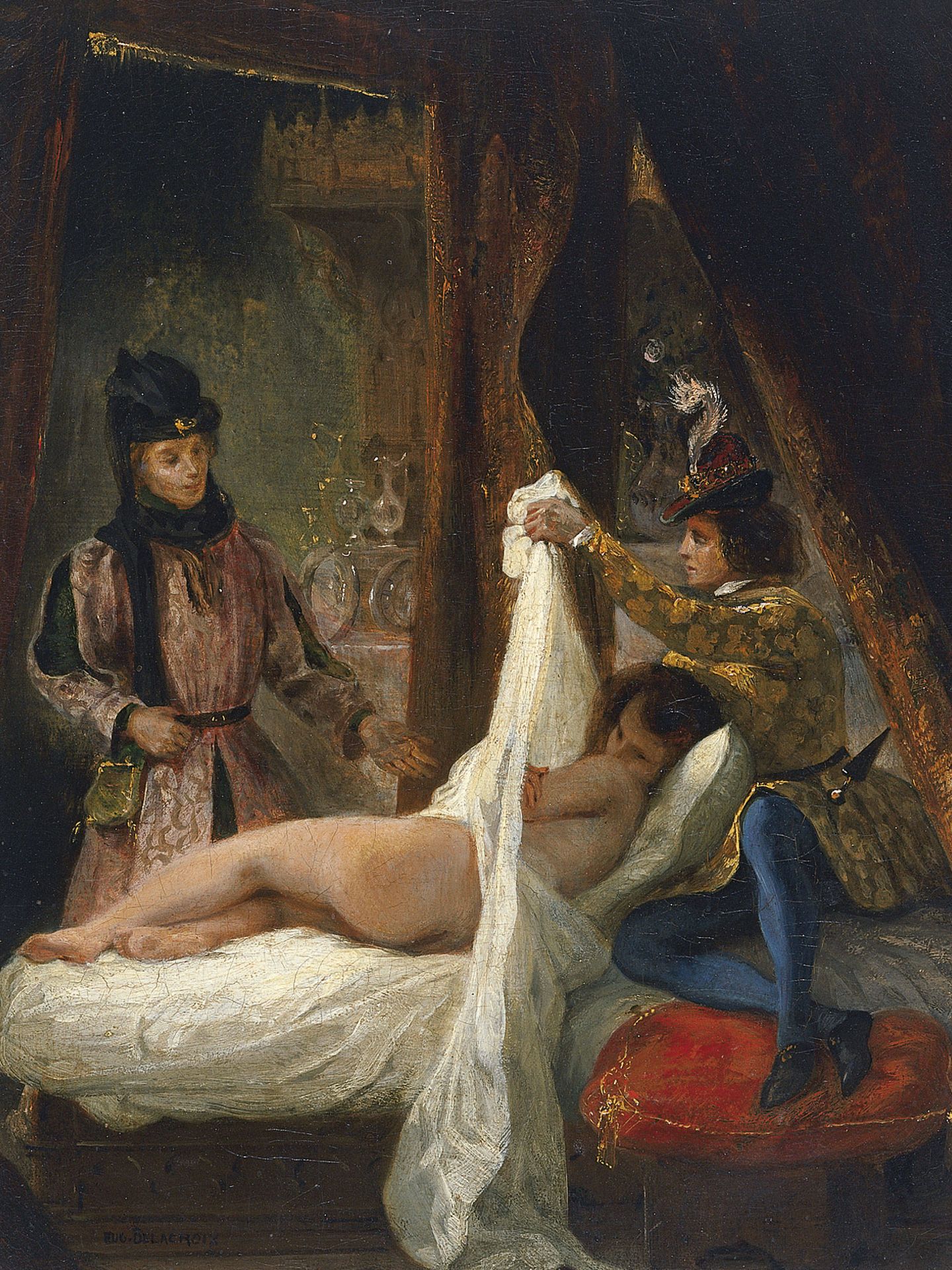 'El Duque de Orléans enseña a su amante', de Eugéne Delacroix. (Wikipedia)