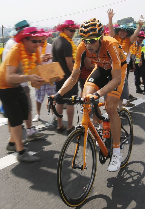 Foto: Juan Jose Oroz en el Tour de Francia (Efe).
