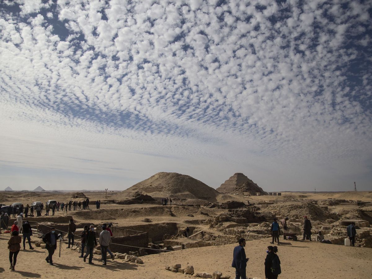 Foto: Imagen de la necrópolis de Saqqara. (EFE)