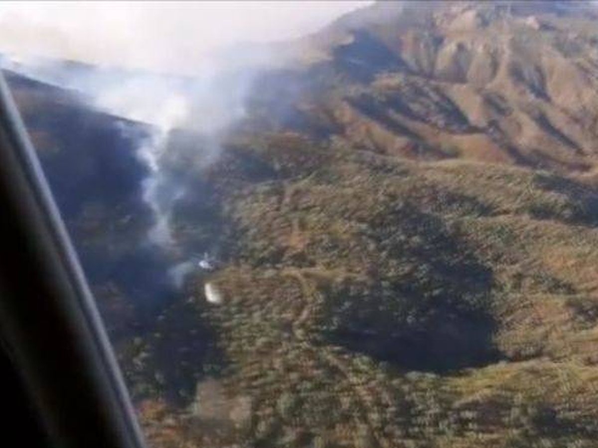 Foto: Imagen aérea del incendio. (Atlas)
