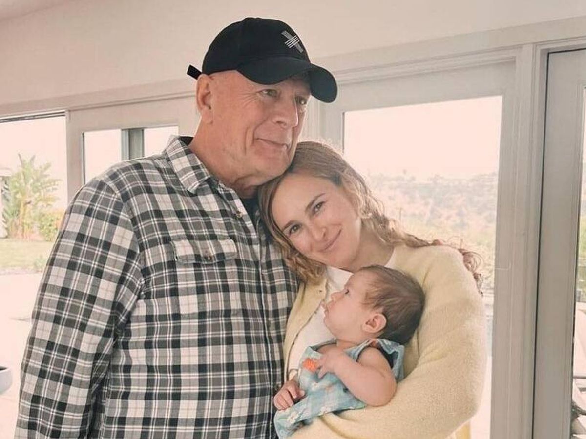 Foto: Bruce Willis con su hija Rumer y su nieta Lou. (Instagram/@rumerwillis)