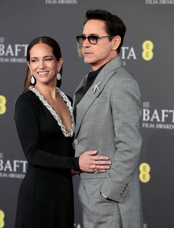 Robert Downey Jr. y su mujer. (Getty)