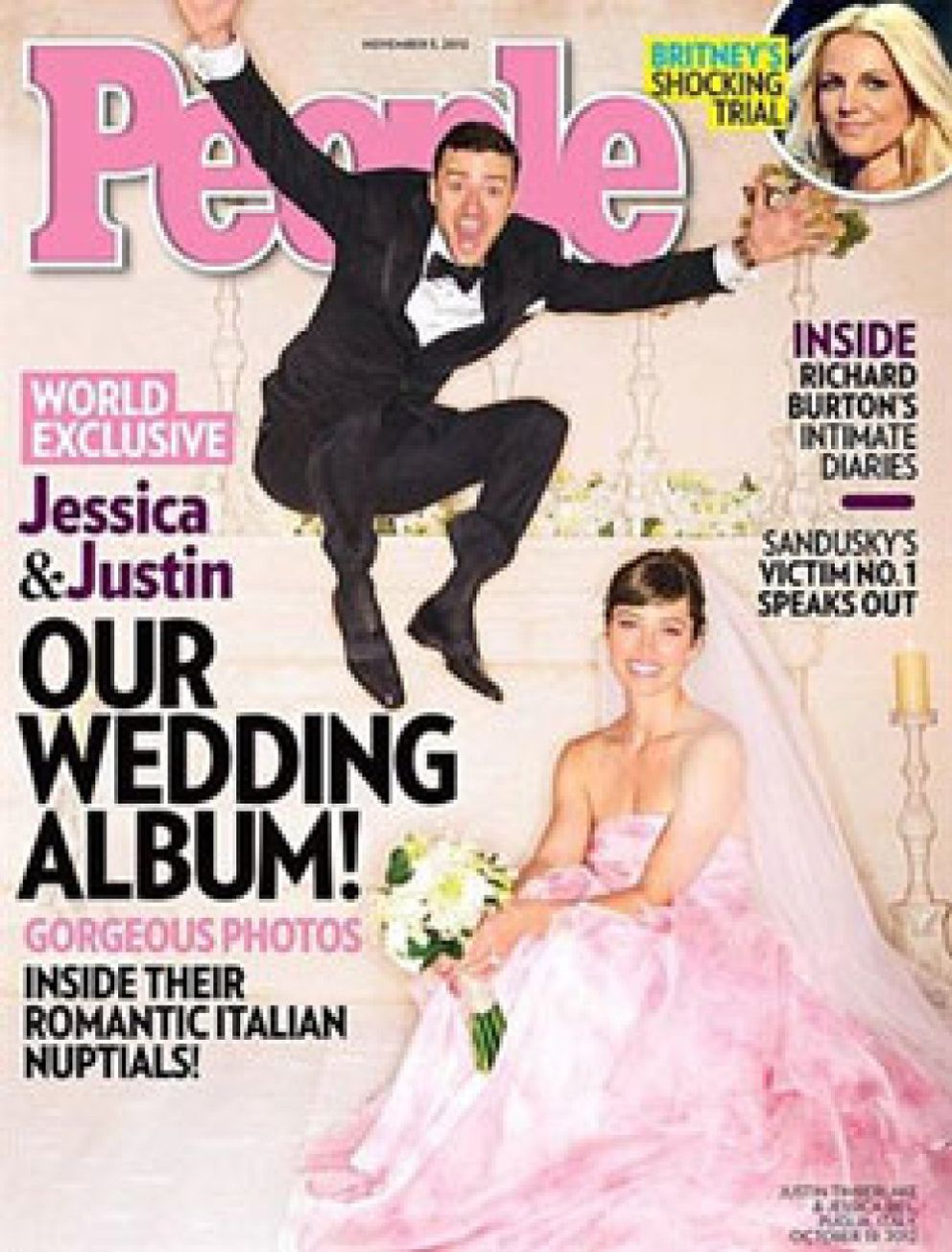 Foto: El vestido de novia de Jessica Biel fue rosa