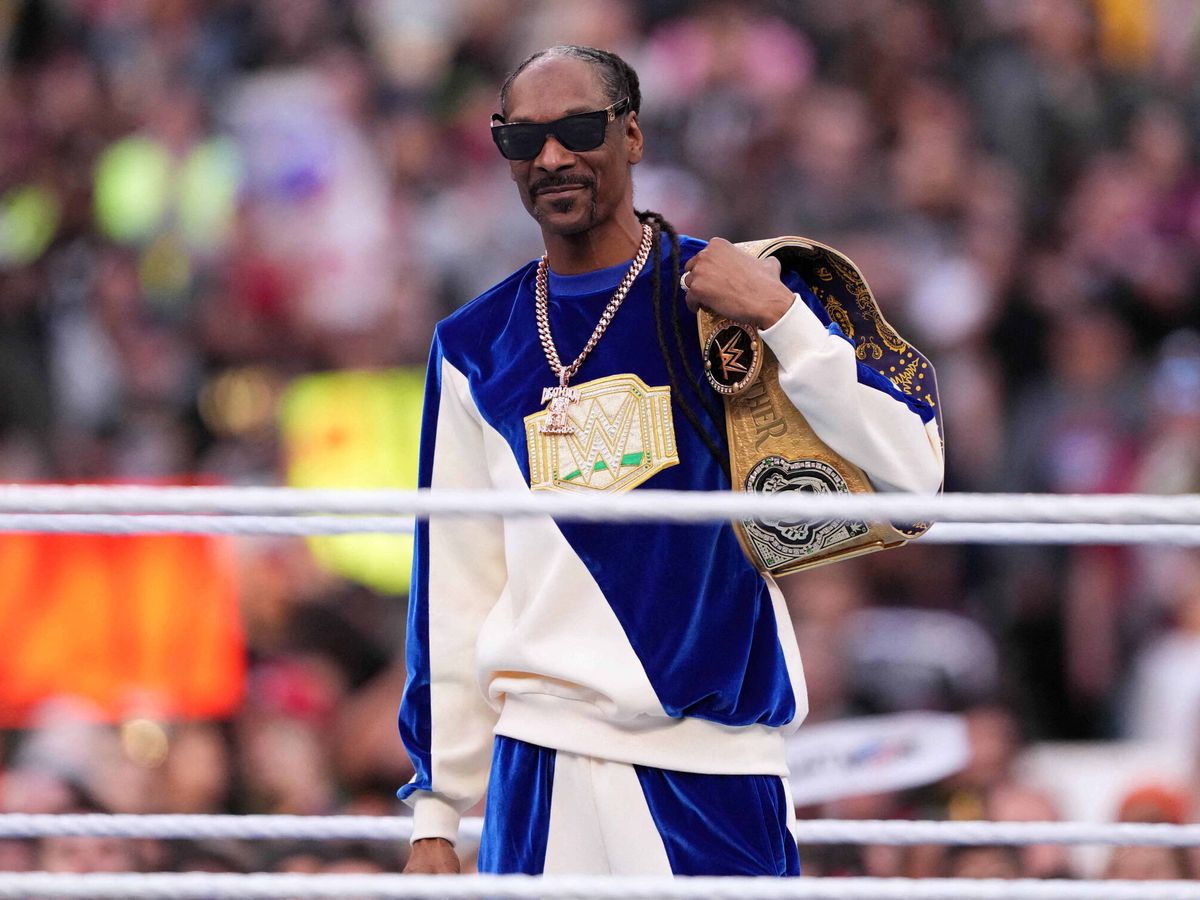 Foto: El rapero Snoop Dogg, gran 'celebrity' de WrestleMania 39. (Reuters/Joe Camporeale-USA TODAY Sports)