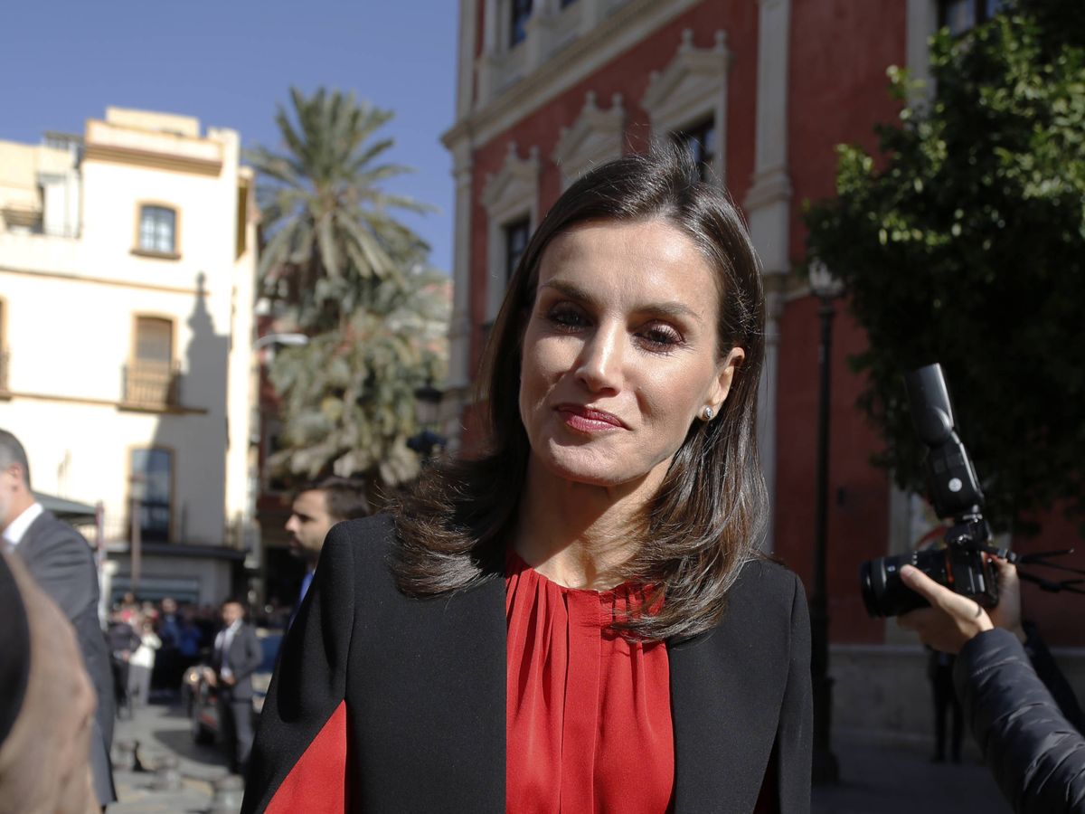 Foto: La reina Letizia en Sevilla. (Getty)