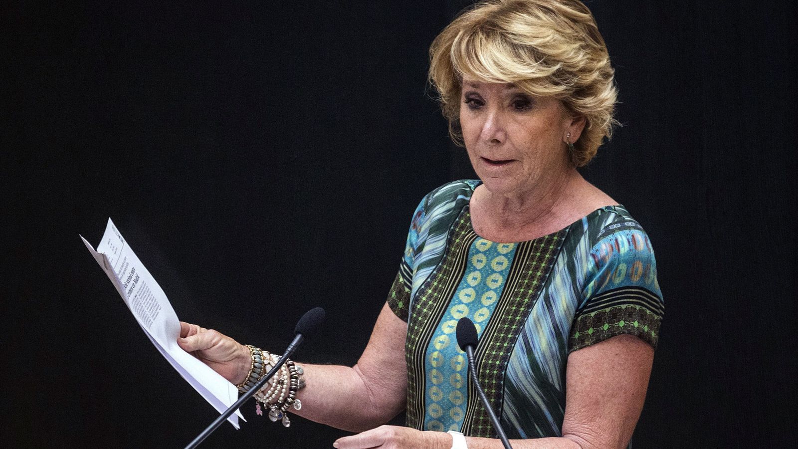 Foto: La portavoz del PP en el Ayuntamiento de Madrid, Esperanza Aguirre. (EFE)