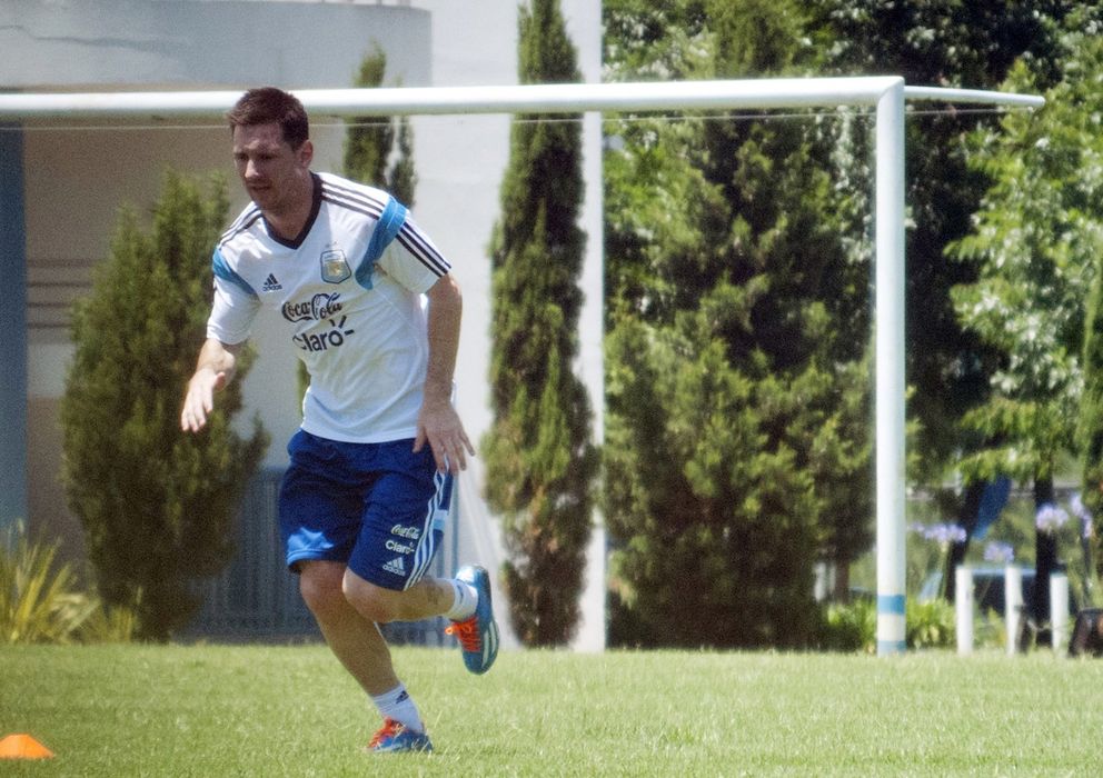 Foto: Messi realizando trabajo específico en Argentina (Reuters). 