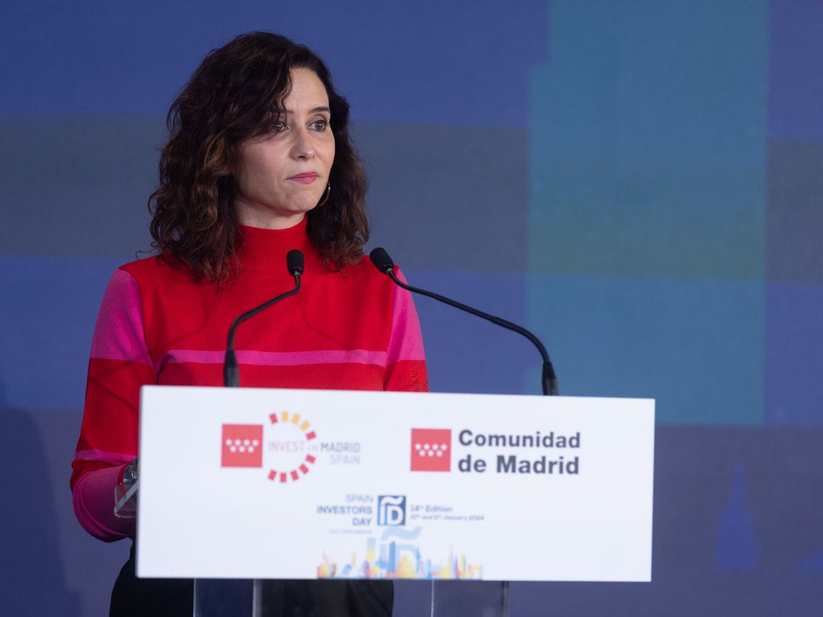 Foto: Isabel Díaz Ayuso durante el Spain Investors Day. (Eduardo Parra/EP)