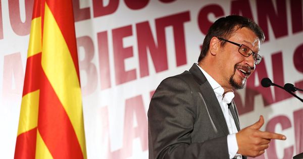 Foto: El cabeza de lista de Catalunya En Comú-Podem, Xavier Domènech. (EFE)  