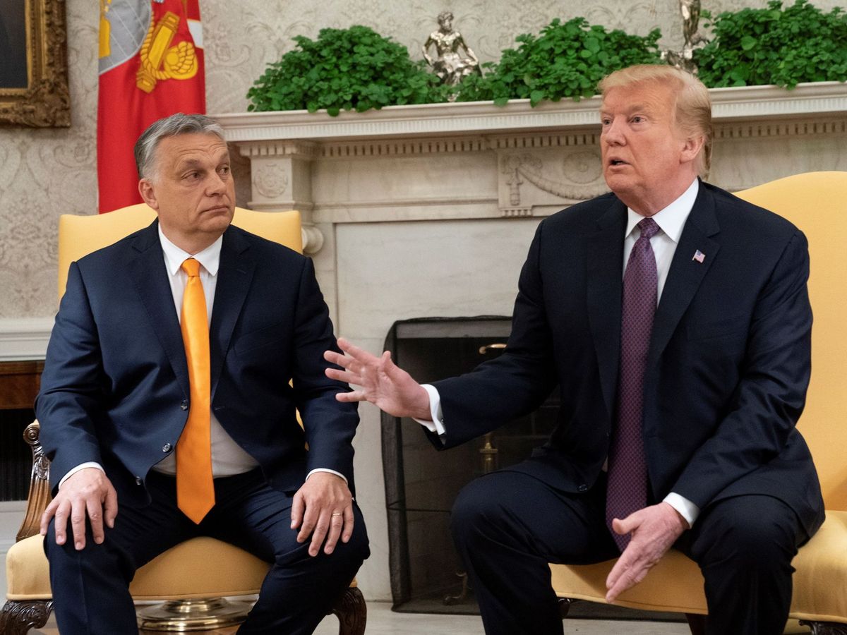 Foto: El primer ministro de Hungría, Viktor Orbán, y el presidente saliente de EEUU, Donald Trump. (EFE)