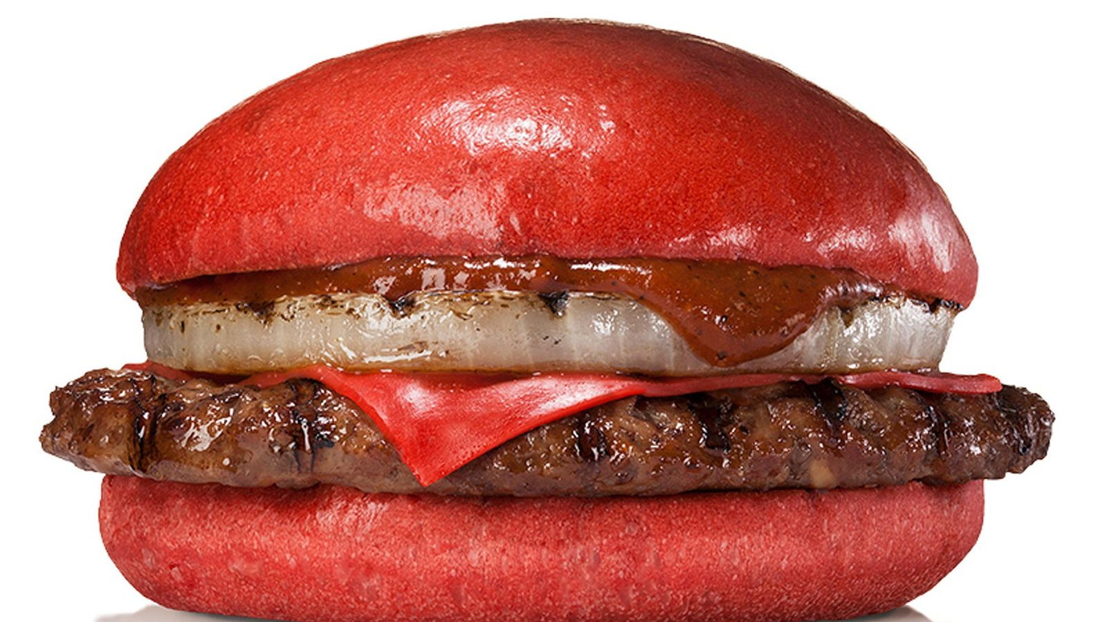 Foto: Burger King en Japón lanza una hamburguesa de color rojo (EFE)