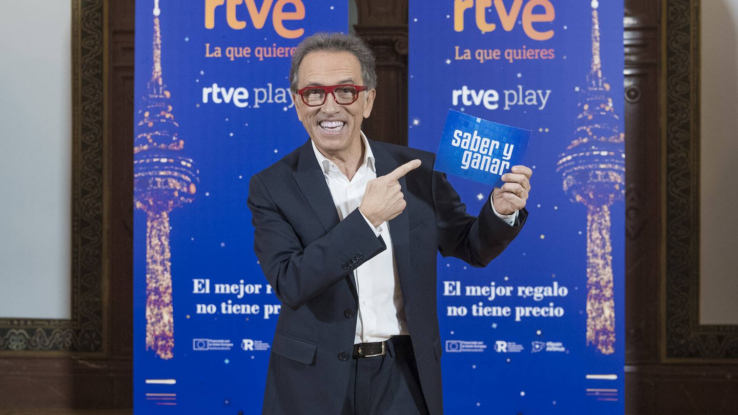 Jordi Hurtado, en la presentación de la programación navideña de TVE. (RTVE)