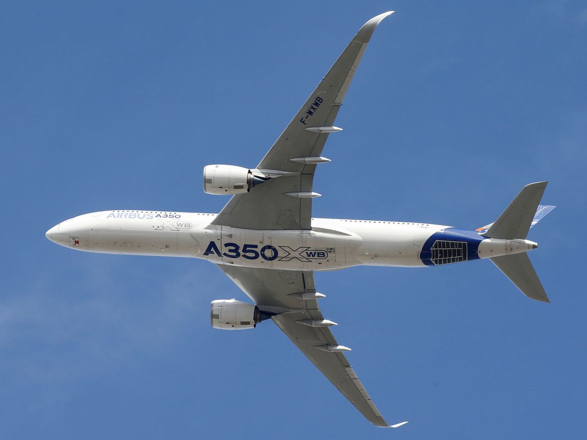Foto: Un modelo A350 en Toulouse. (Reuters)