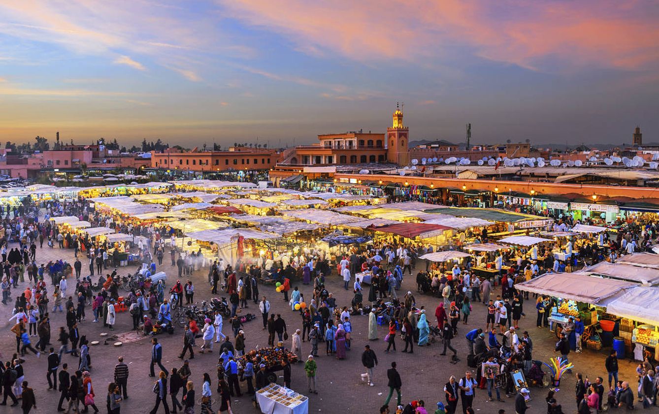 Plaza Jamaa El Fna, en Marrakech, Marruecos (iStock)